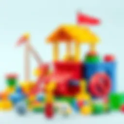 Colorful educational toys fostering creativity and development