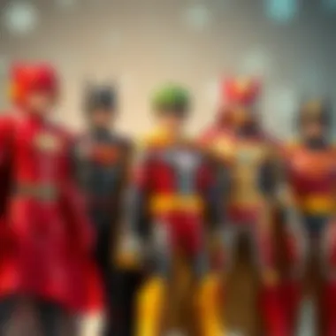 An analysis of the historical evolution of superhero costumes from classic to modern designs.