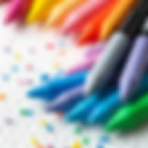 A vibrant collection of dry pastels in various colors on a textured surface