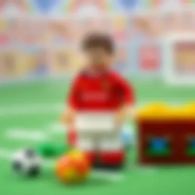 Lego Ronaldo: Educational Value Explored An educational setup showcasing the Lego Ronaldo set and its learning aspects.