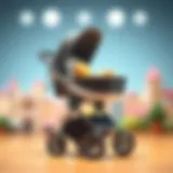 Elegant luxury stroller with sleek design