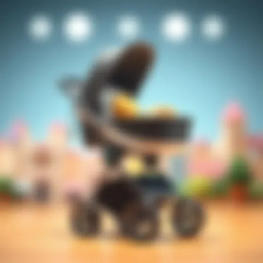 Elegant luxury stroller with sleek design