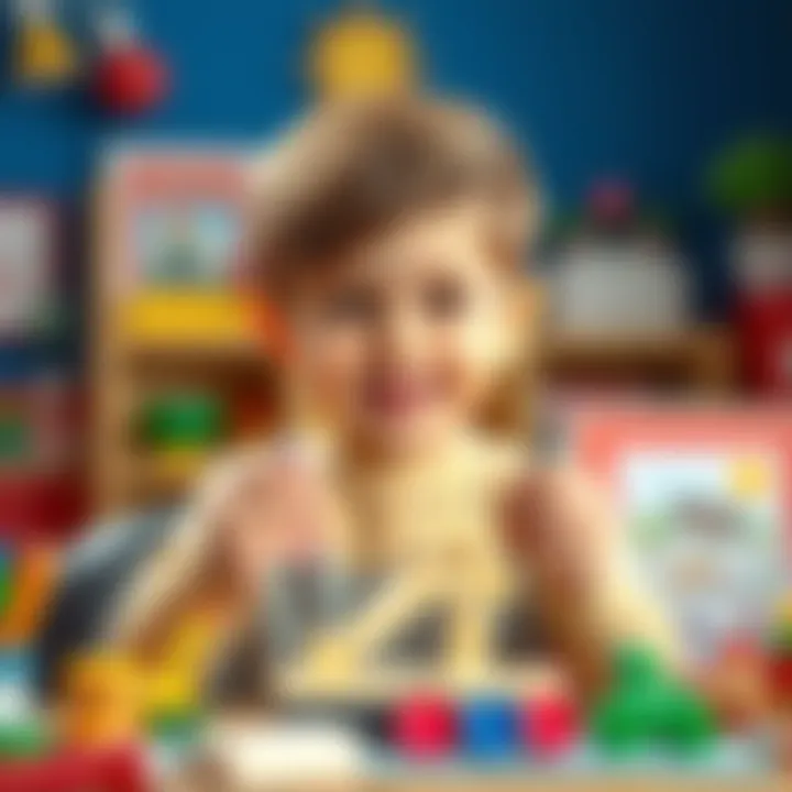 A child proudly displaying their finished modeling creation