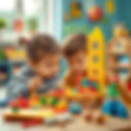 Children engaged with a modeling set, showcasing creativity