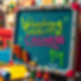 Colorful magnetic writing board showcasing creativity