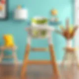 A stylish high chair that complements modern home decor.