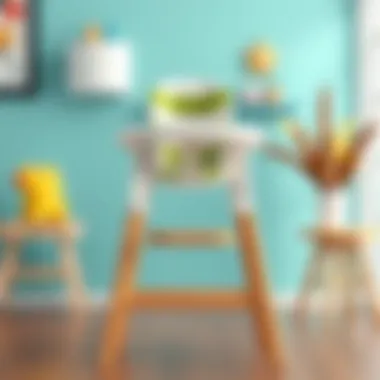 Modern High Chair Design A stylish high chair that complements modern home decor.