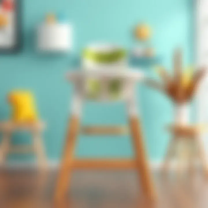 Modern High Chair Design A stylish high chair that complements modern home decor.