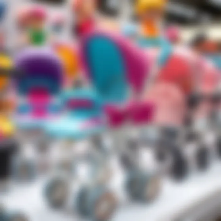 Diverse Designs of Baby Strollers Diverse designs of baby strollers on display