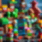 Colorful Minecraft toy sets inspiring creativity