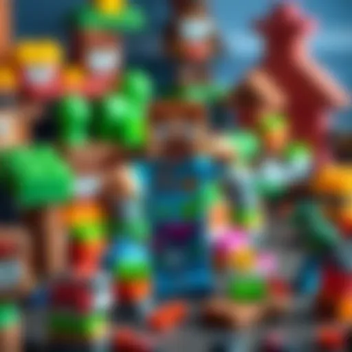 Colorful Minecraft toy sets inspiring creativity