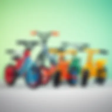 Variety of Mini Bikes for Every Child's Adventure Different types of balance bikes displayed together