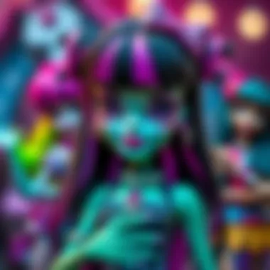 A creative montage highlighting the design philosophy behind Monster High toys