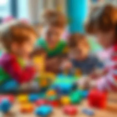 A group of kids collaborating on a puzzle to enhance teamwork