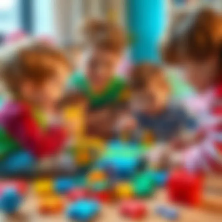 A group of kids collaborating on a puzzle to enhance teamwork