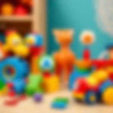 Educational Toys for Language Development Colorful educational toys that encourage language play in children