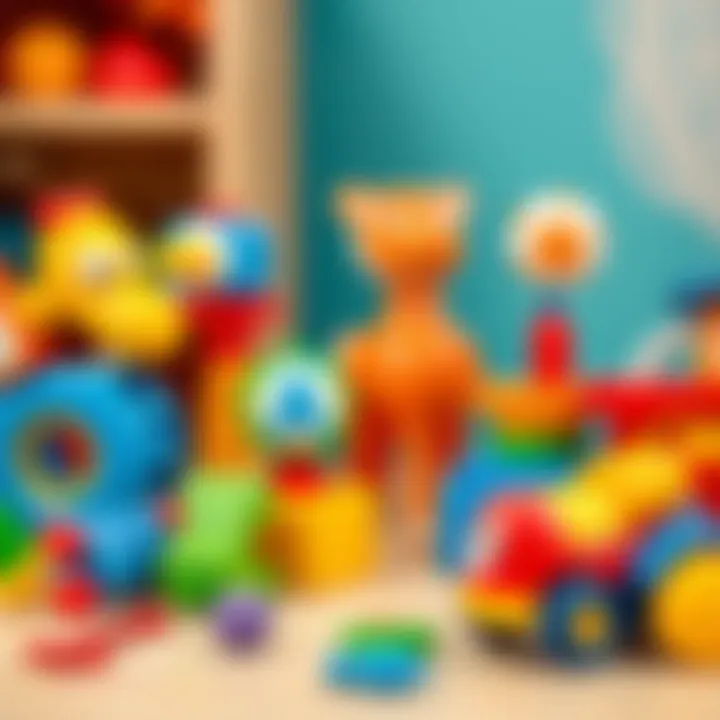 Educational Toys for Language Development Colorful educational toys that encourage language play in children