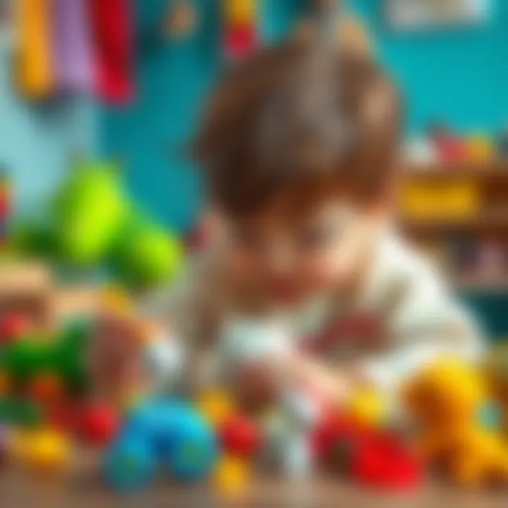Children engaged in imaginative play with handmade toys
