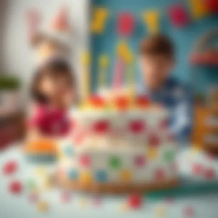 Parents selecting the perfect birthday cake for their child