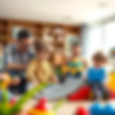 Parental Guidance: Watching Kids Enjoy Tech Deck Parents observing their children while playing with Tech Deck ramps