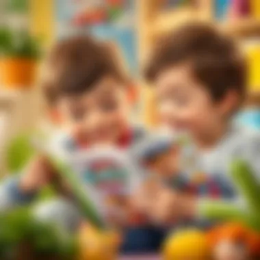 Children enjoying reading Paw Patrol magazine