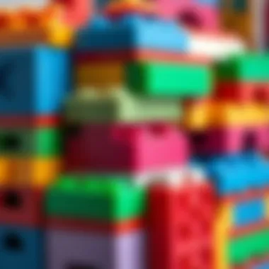 Detailed View of Pilsan Block Structure Close-up of Pilsan blocks showcasing their structural features