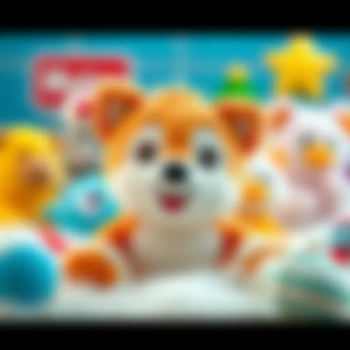 An overview of popular plush toy brands and their products.