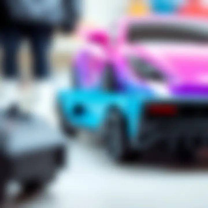 Popular Model of Remote-Controlled Car Close-up of a popular remote-controlled car model