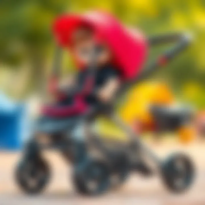 Unmatched Safety Features of Premium Strollers High-end stroller showcasing safety features