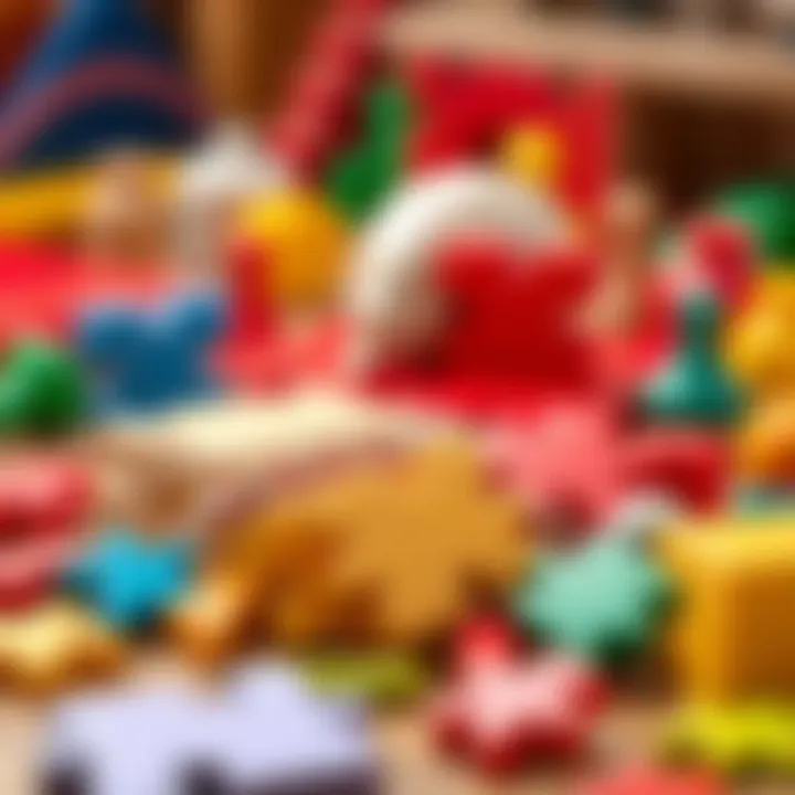 Materials for Safe Puzzle Making A variety of materials used for making puzzles, emphasizing safety.