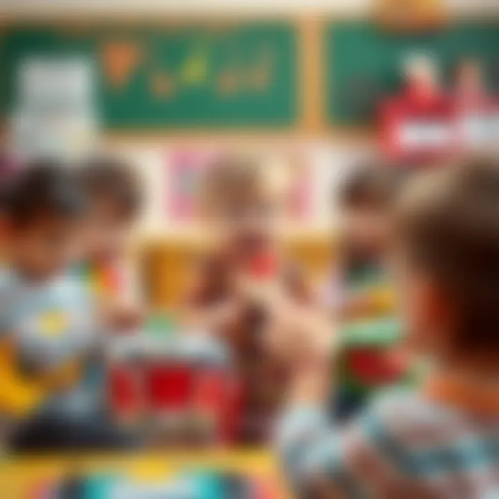 Children engaging with rhythm instruments in a music class