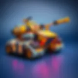 A futuristic robot tank showcasing its advanced design and technology