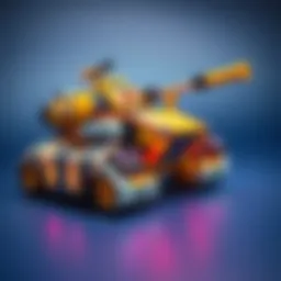 A futuristic robot tank showcasing its advanced design and technology