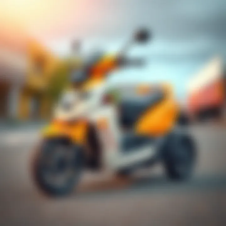 Safety features highlighted on a three-wheeled electric motorcycle