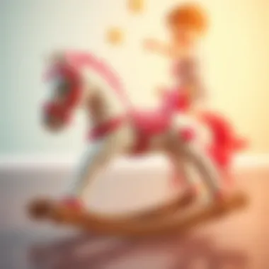 A modern design of a rocking horse emphasizing safety and aesthetics