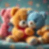 A collection of plush bears symbolizing love and comfort for children