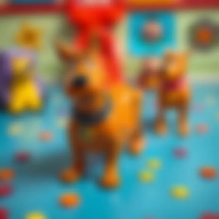 Safety standards label featured on Scooby Doo toys, ensuring child safety.