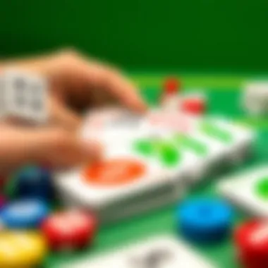 Arranging Skip Bo Cards Close-up of Skip Bo cards being arranged