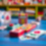 Vibrant Skip Bo Card Setup Colorful Skip Bo cards displayed on a table