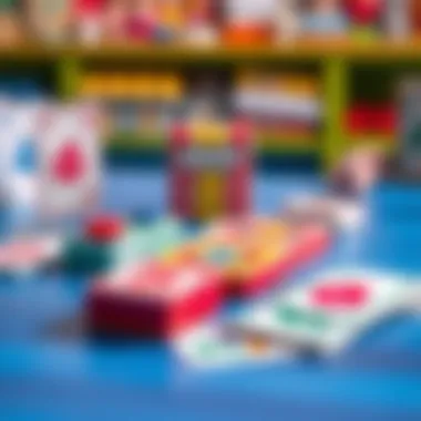 Vibrant Skip Bo Card Setup Colorful Skip Bo cards displayed on a table