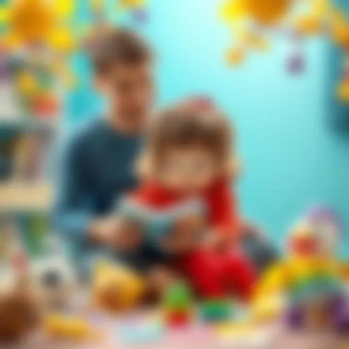 Bonding Through Stories A parent and child sharing a storytime moment