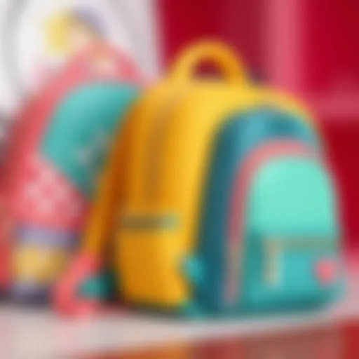 Stylish backpack for girls with vibrant colors