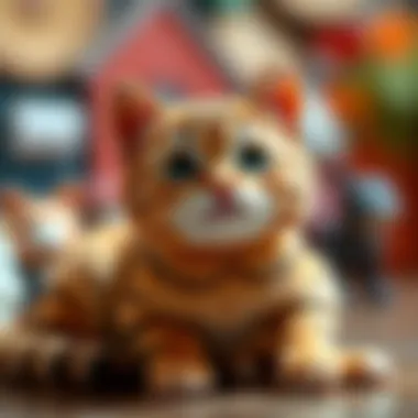 Cultural Influences on Cat Naming Trends Artistically designed display of popular cat names