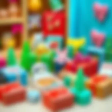 Unique Small Gift Items An array of unique small gift items displayed creatively