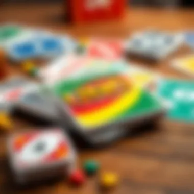 Overview of Uno Flip game rules on a tabletop