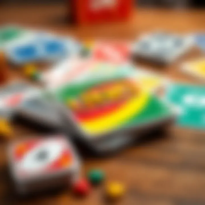 Overview of Uno Flip game rules on a tabletop