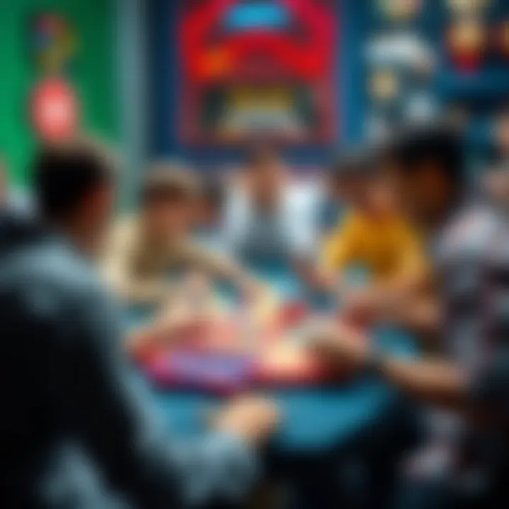 Players engaged in a strategic game of Uno Flip