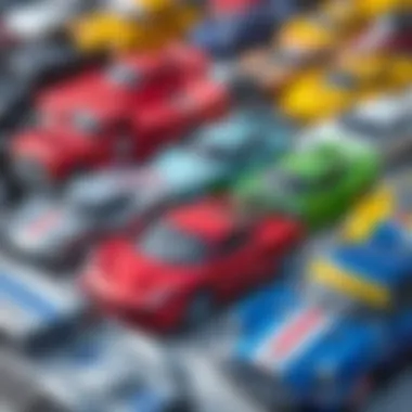 Diverse Range of Remote-Controlled Cars A collection of various remote-controlled cars displayed