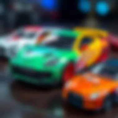 Popular remote control car models with vibrant colors