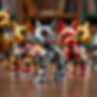 A variety of robotic dogs showcasing different designs and features